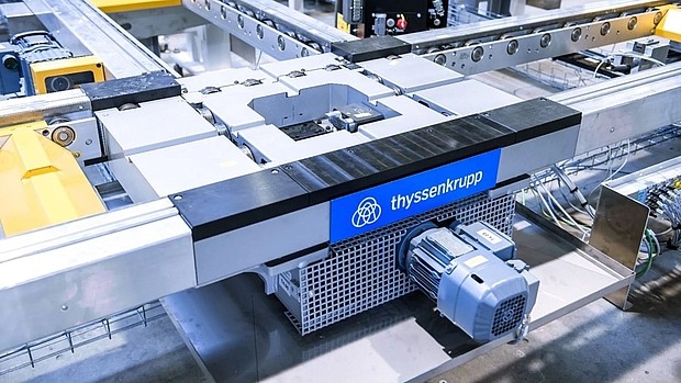 Transport system with switch and FR drive